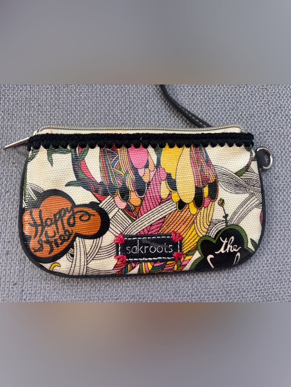 Sakroots Multicolor Floral-Pattern Canvas Crossbody